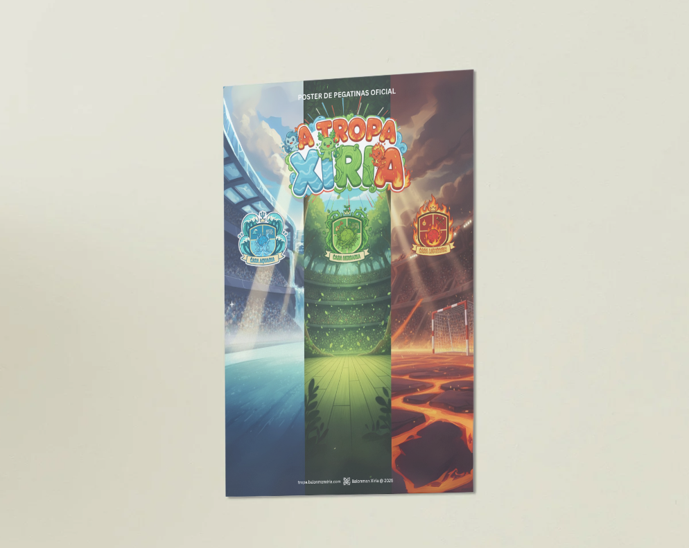 Poster Oficial de Pegatinas da Tropa Xiria